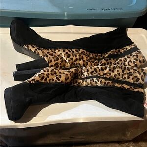 Leopard Print Women's Boots